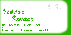 viktor kanasz business card